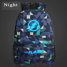 Hot Sale Marvel Movie Stars The Flash Light Backpack font b Bag b font Teenagers font