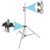 Neewer 2-pack Stainless Steel Light Stand 37-79 inches/95-200 centimeters Foldable Heavy Duty Support Stand for Studio Softbox ► Photo 3/6