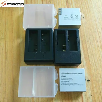 

Original SOOCOO Accessories 1050mAh Charger Li-ion Battery for S100 C30 30R SJCAM SJ4000 SJ5000 X H3 H9 WiFi Camera Clownfish