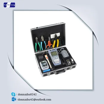 

FTTH Tool Kit AUA-S2 fiber cutting knife golden 10 km red pen light power meter set 6