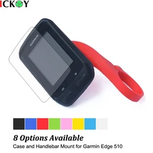 31,8 мм красный руль кронштейн-держатель+ резиновый защитный чехол+ пленка на экран lcd протектор для Garmin Edge 510