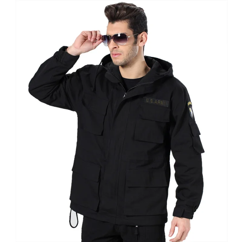 

HONG WILD M65 UK US Army Clothes Casual Tactical Windbreaker Men Winter Thermal Flight Pilot Coat Military 101 air force Jacket