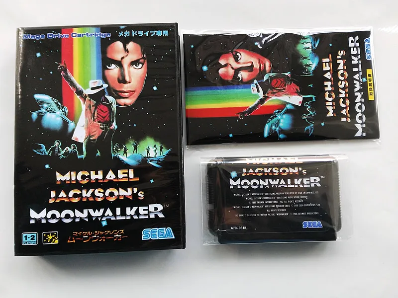 Игра MD: MoonWalker Майкла Джексона(японская версия! Коробка+ руководство+ картридж
