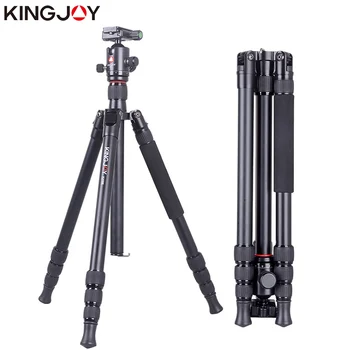 

KINGJOY Official K2008+Q20 Tripod Camera Profesional Aluminum Tripe Stand For All Models Digital SLR DSLR Holder Stativ Mobile
