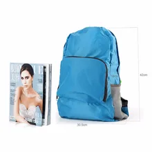 Travel Rucksack Sports Pack Softback 2 Color Men Women Waterproof Backpack Portable Zipper Solid Soft Nylon Outdoor Hiking Bag