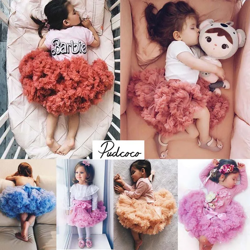

Pudcoco 2018 Newborn Kids Baby Girl Skirt Princess Party Pagenant Prom Ajustable Gown Tulle Tutu Skirt Pettiskirt Outfit Clothes