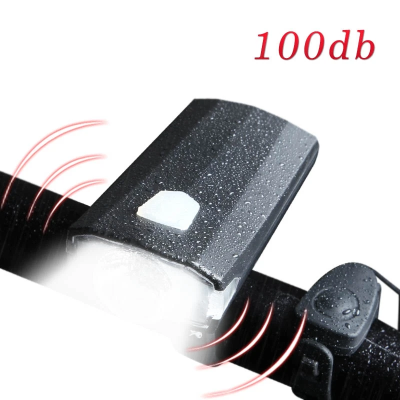 Велосипедный звуковой сигнал светильник через USB 120 дБ|Велосипедная фара| |