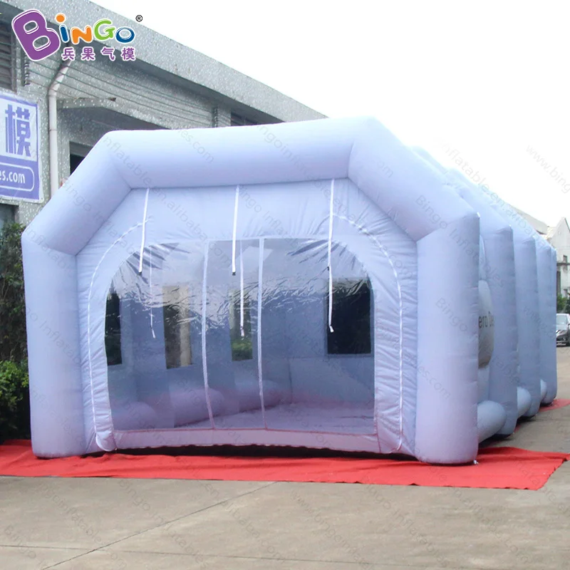  Free shipping inflatable spray paint booth with filters high quality 10m rectangle tent for car spr