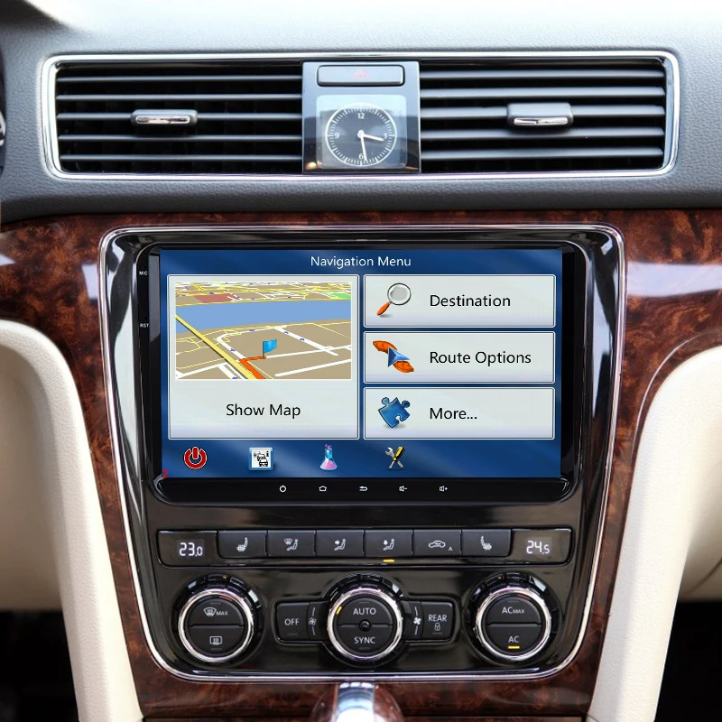 Top Android 8.1 Auto Stereo Radio GPS Car No DVD Player For koda/Octavia/Seat/VW/CC/PASSAT B6 B7 Golf 5 6 RAM 2GB 4 Core 5