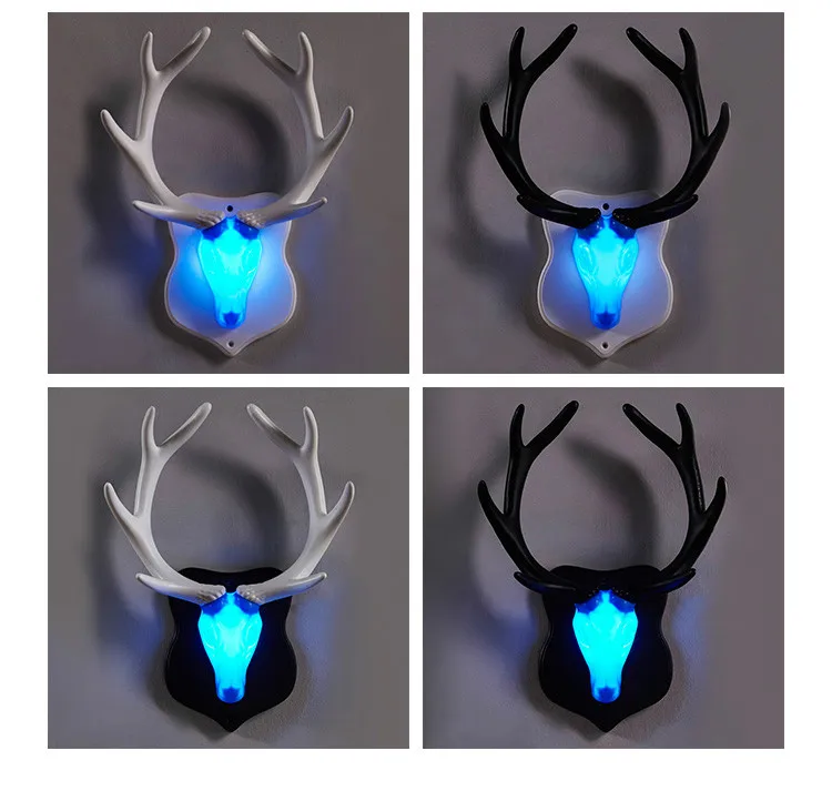 Lâmpada de Parede Barra do Hotel Luzes da Noite Luz da Parede Artpad Nordic Cama Sala Estar Crianças Quarto Decoração Criativa Veado Antler Led 23 Artpad nordic led cama lâmpada de parede