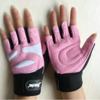

women sport fitness gloves Man Weightlifting Gym Gloves dumbbell Bodybuidling Crossfit workout training gloves 3 color 3 size
