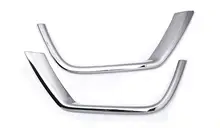 ABS Chrome Exterior Front Fog Light Lamp Garnish Bezel Cover Trims 2Pcs For Jeep Compass Second Generation 2017 2018