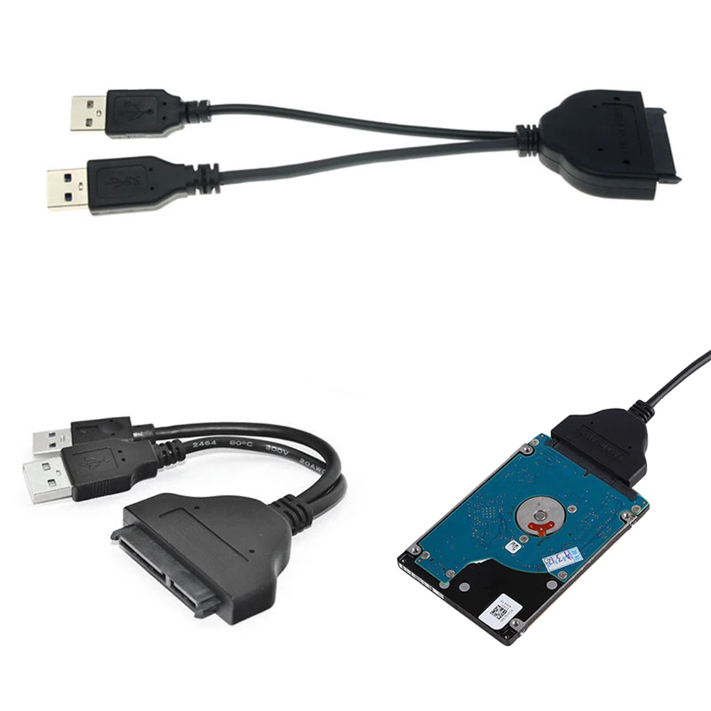 USB 3 0 Male to SATA 22Pin Female Cable Adapter для 2 5 &quotSATA жесткого диска HDD Высокоскоростной шнур