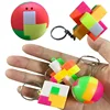 1pc building blocks toys classic Birthday gift  intelligence Educational toy interlocking keychain 1