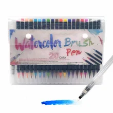 STA 20 цветов воды цвет кисти ручка Премиум живопись мягкие ручки-щетки художественные маркеры эскиз рисунок Красочный Рисунок комическая каллиграфия