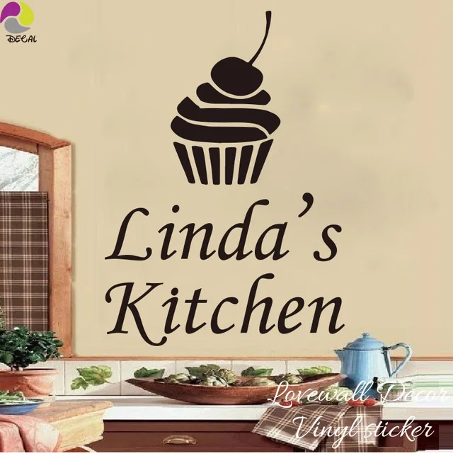 Best Quality Personalized Name Cup ice cream Kitchen Sign Wall Sticker Custom Name Food Quote Wall Decal Dining Room Vinyl Home Decor Best Quality Personalized Name Cup ice cream Kitchen Sign Wall Sticker Custom Name Food Quote Wall Decal Dining Room Vinyl Home Decor