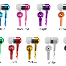 Высокое качество 3.5 мм из металла бас молния Наушники вкладыши С микрофоном стерео бас наушники для мобильного телефона MP3
