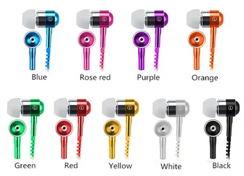 

High quality 3.5mm Metal Bass Zipper Earphones In-Ear With Microphone Stereo Bass Earbuds For Mobile Phone MP3