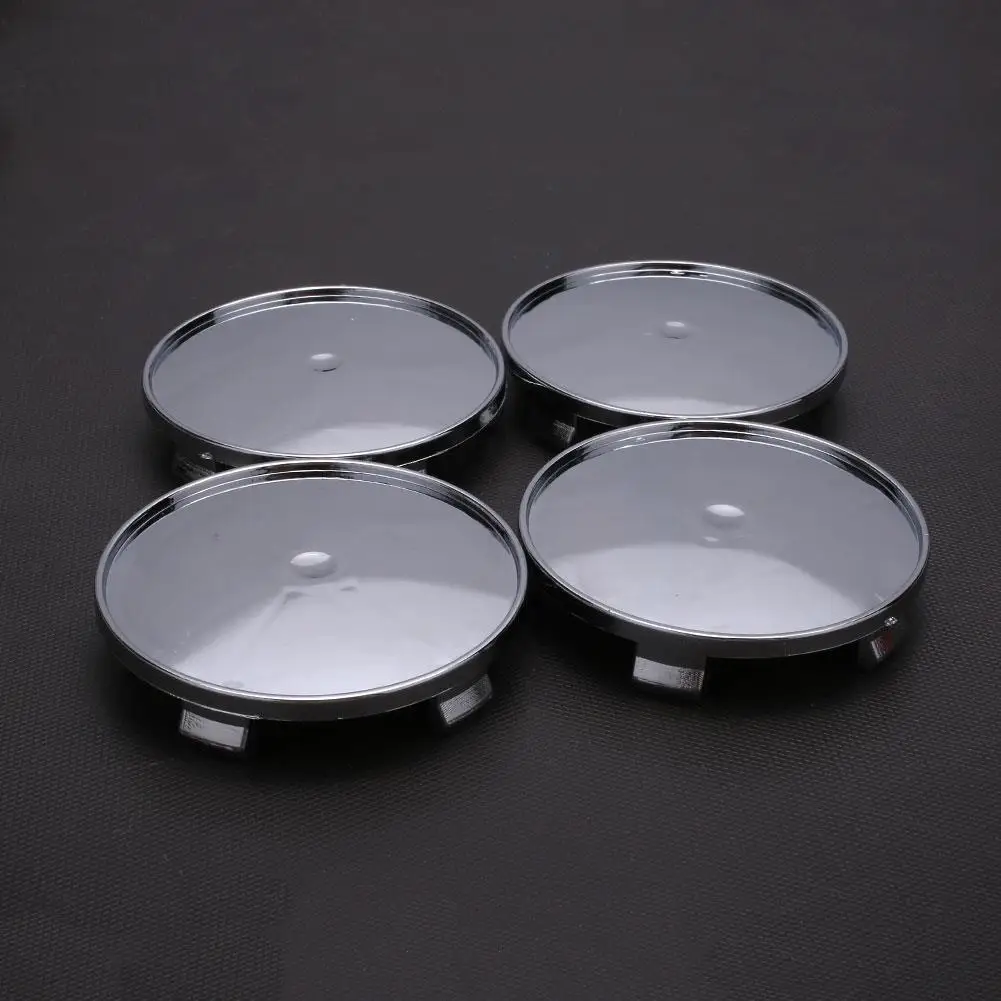 Buy 4Pcs Silvery White Car Wheel Hub Cover Wheel Hub