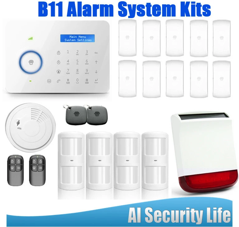 

B11 PSTN/GSM Alarm Systems Security Home With RFID Tag Intelligence Wireless Strobe Siren