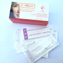 50 шт./кор. U-Форма 21 ИГЛЫ Перманентный Макияж руководство брови ручку татуировки лезвия для 3D Вышивка microblading брови