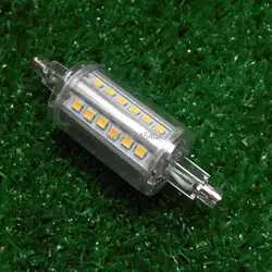 R7S ПРИВЕЛО 78 мм j78mm 5 Вт SMD 2835 36led 360 градусов Лампа лампы прожектор 90-260 В прозрачная крышка пятно света 10 Вт