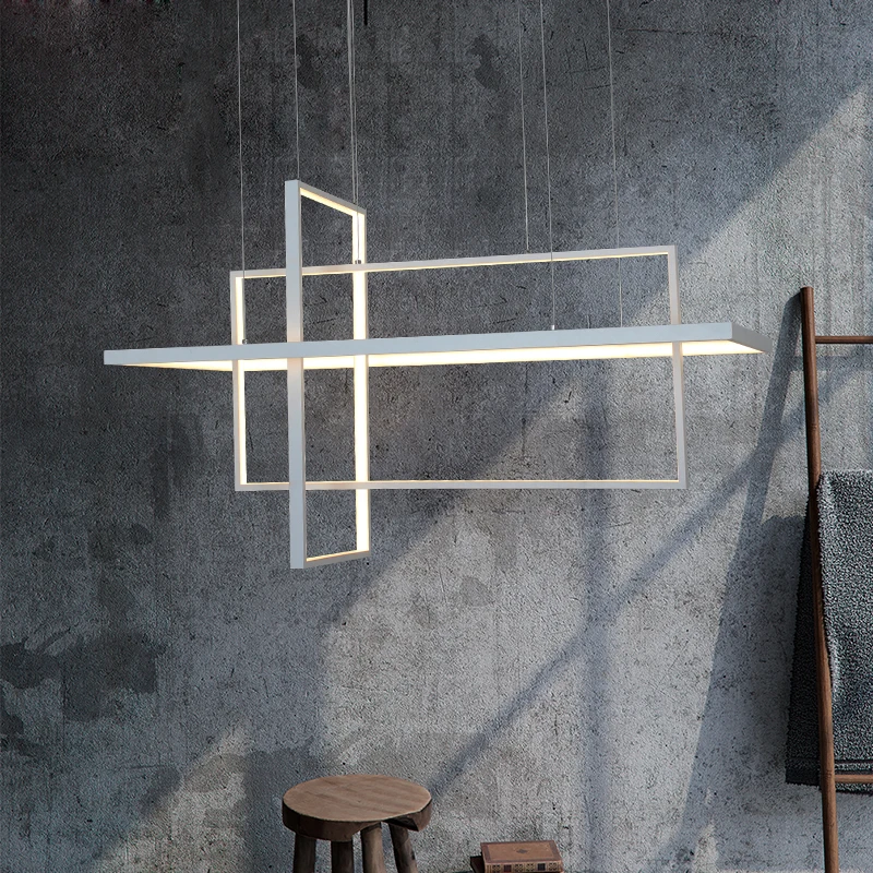  UMEILUCE Modern Led Pendant Lights Creative Geometric Aluminium Hanging Lamp Smart Fixture for Livi - 32869936040
