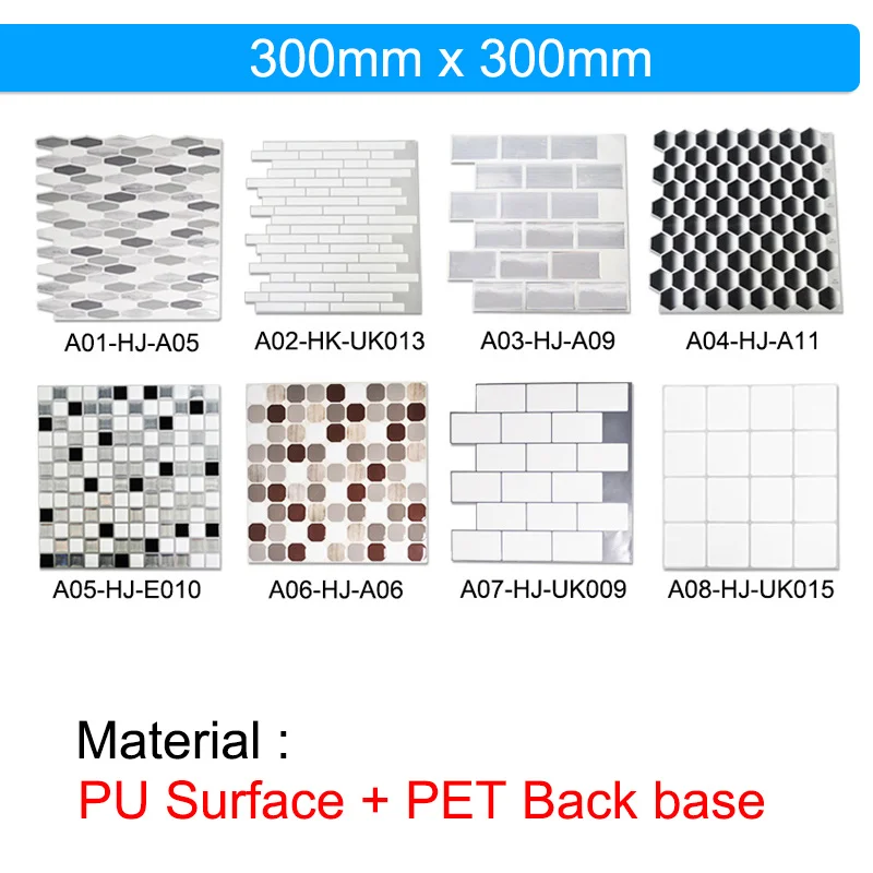 Wall paper 3D Marble Mosaic Peel and Self Wall Stickers Waterproof for DIY Kitchen Bathroom Home Wall Decal Sticker Vinyl 30x30 Wall paper 3D Marble Mosaic Peel and Self Wall Stickers Waterproof for DIY Kitchen Bathroom Home Wall Decal Sticker Vinyl 30x30