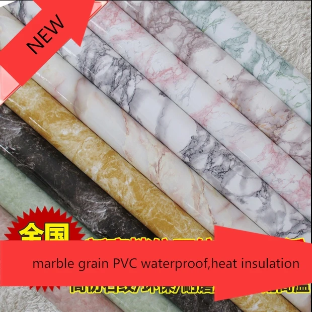 

Hot 5m*60CM Health PVC adhesive marble wall paper sticky cabinets,wardrobe,door,furniture renovation of best choice TV backdrop