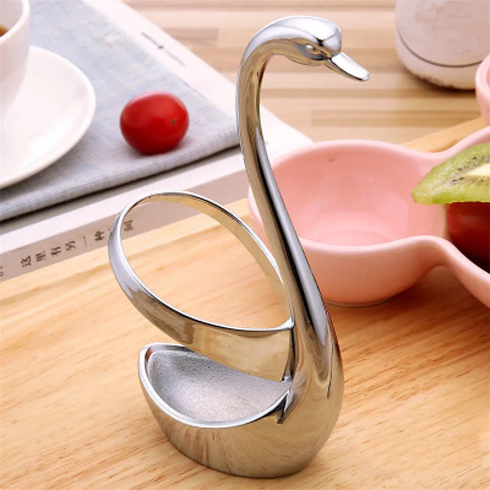 Swan Dinnerware Spoon Fork Holder Flatware Sets Kitchen Decorate Wedding Party Decoration