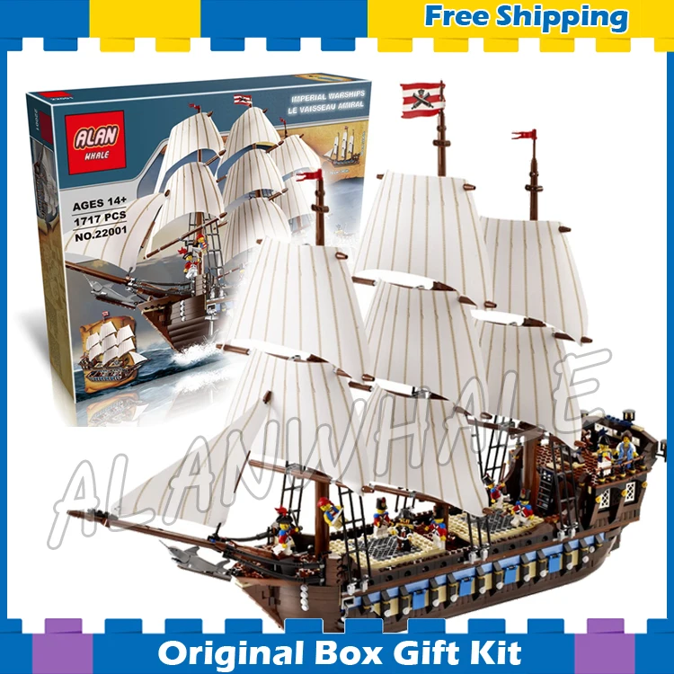 1779 шт боевой корабль пират Карибского моря имперский флагман 39010 DIY фигурки