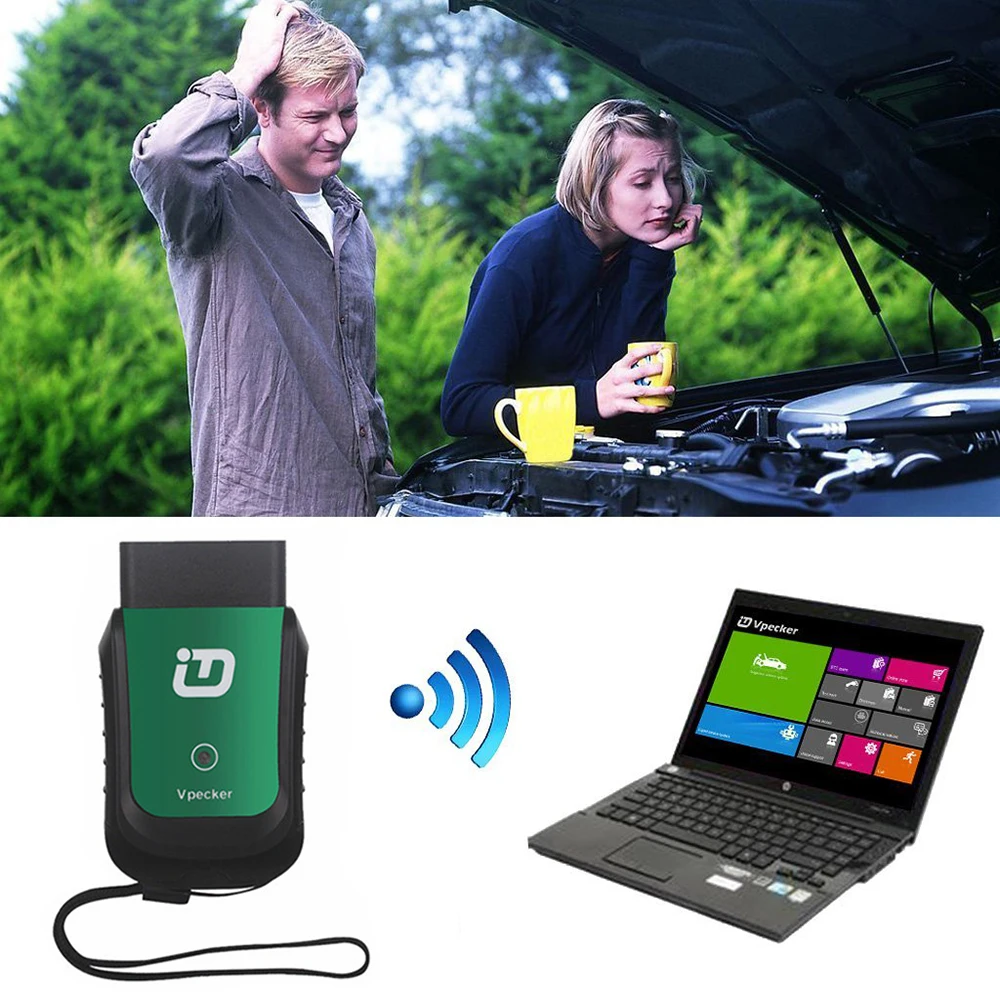 2020 Vpecker Easydiag V11.9 OBD2 Wifi Автомобильный сканер полная система диагностический OBD 2
