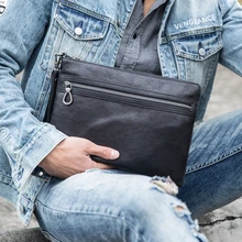 AETOO Men's Handbag Clutch Bag Envelope Men's Leather New Soft Leather Large Capacity Clutch Bag Messenger Bag Shoulder Bag AETOO Men's Handbag Clutch Bag Envelope Men's Leather New Soft Leather Large Capacity Clutch Bag Messenger Bag Shoulder Bag