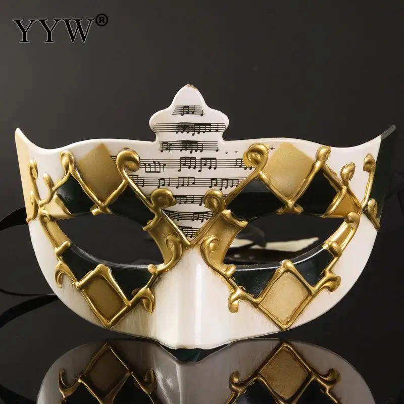

Gold Eye Masks Venetian Mask Man For Parties Masquerade Mardi Gras White Masker Ball Halloween Venice Costume Carnival Masque