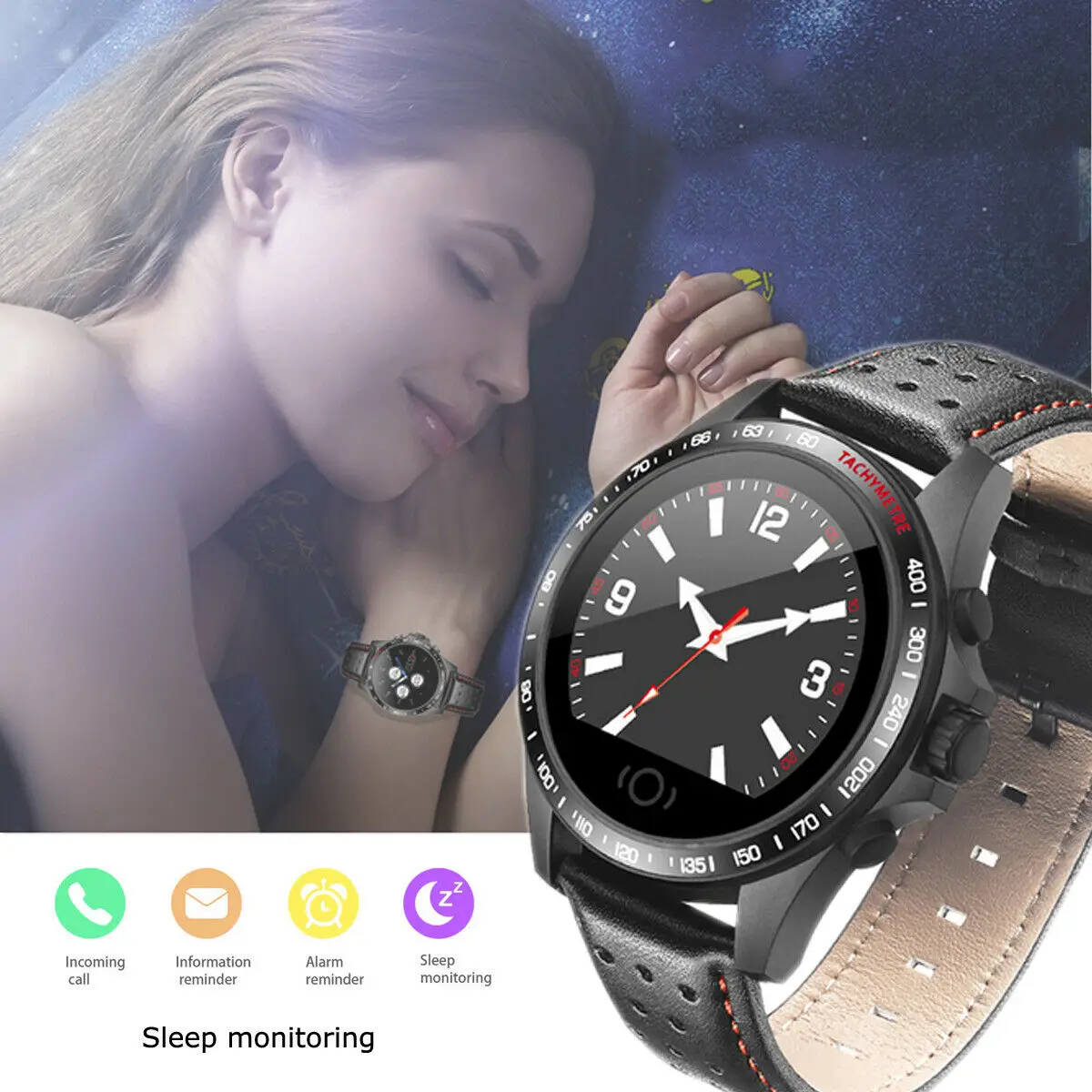

Women Men's Bluetooth Smart Sports Watch Monitor Waterproof Unisex Android IOS Support APP