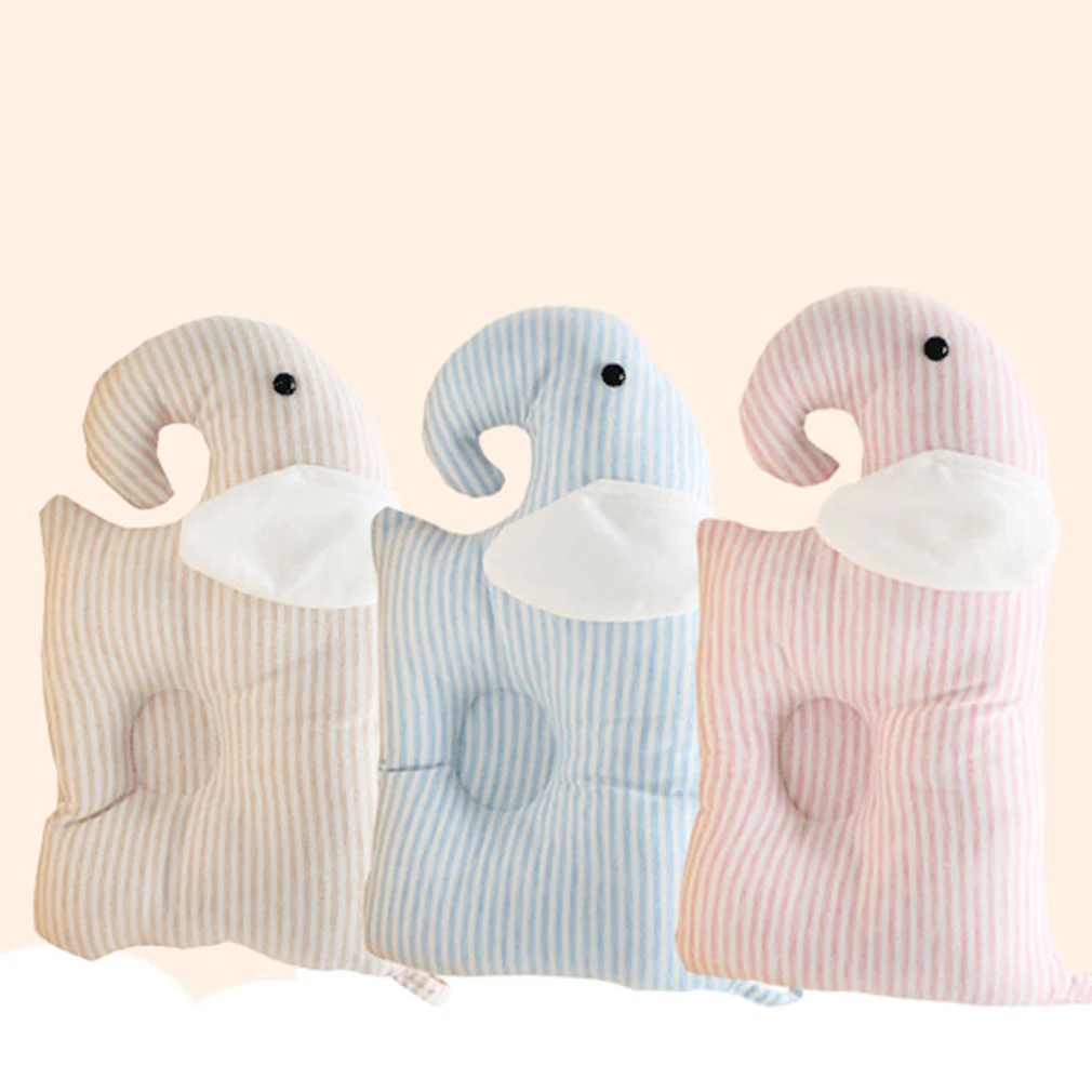 Infant Anti Roll Baby Pillow Comfortable Cotton Cushion Support To Prevent Flat Head And Neck
