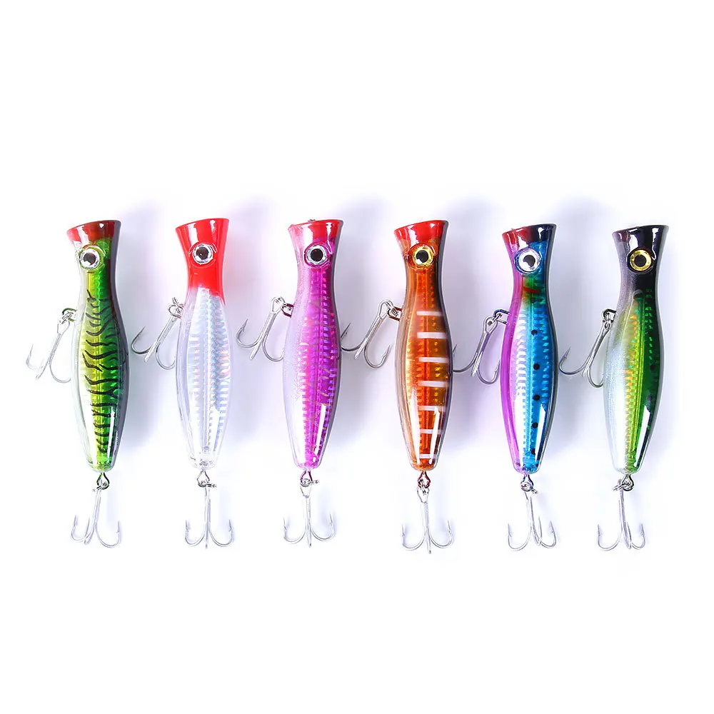  1pc 13cm 42g Hard Lure Big Popper Lure 6 Colors Top Water Fishing Lures Popper Lure Crankbait Minno