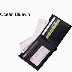 Океан BLUEVIN ультра-тонкий Для мужчин с коротким бумажник накрест Корейская версия из Для мужчин поперечном сечении молодежи кошелек прилив