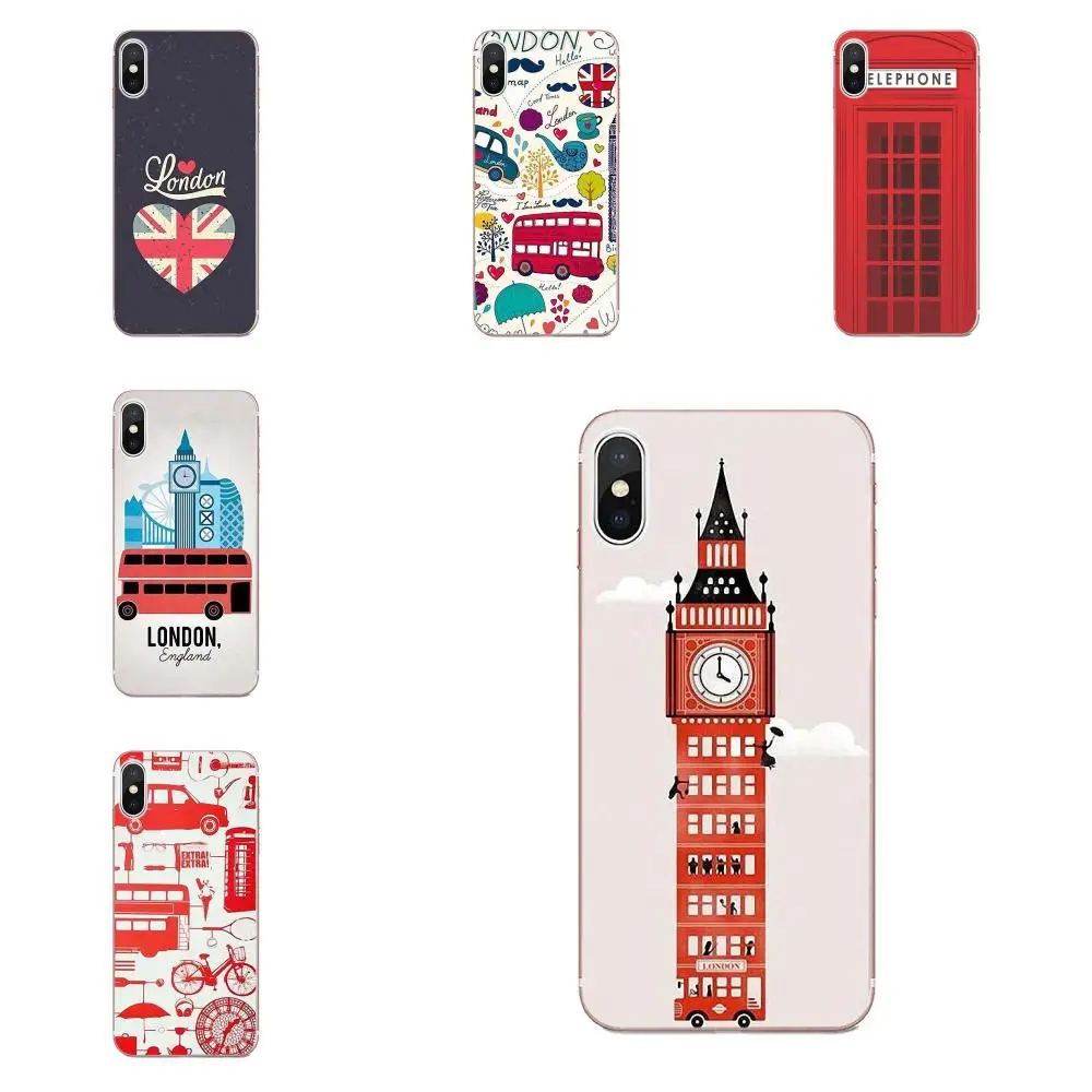 Специальное предложение Вертикальный чехол для телефона London Big Ben Bus Для Huawei P8 P9 P10