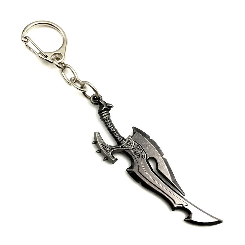 Игра WOW маленькое оружие Модель 6 см кольцо для ключей из сплава кулон брелок