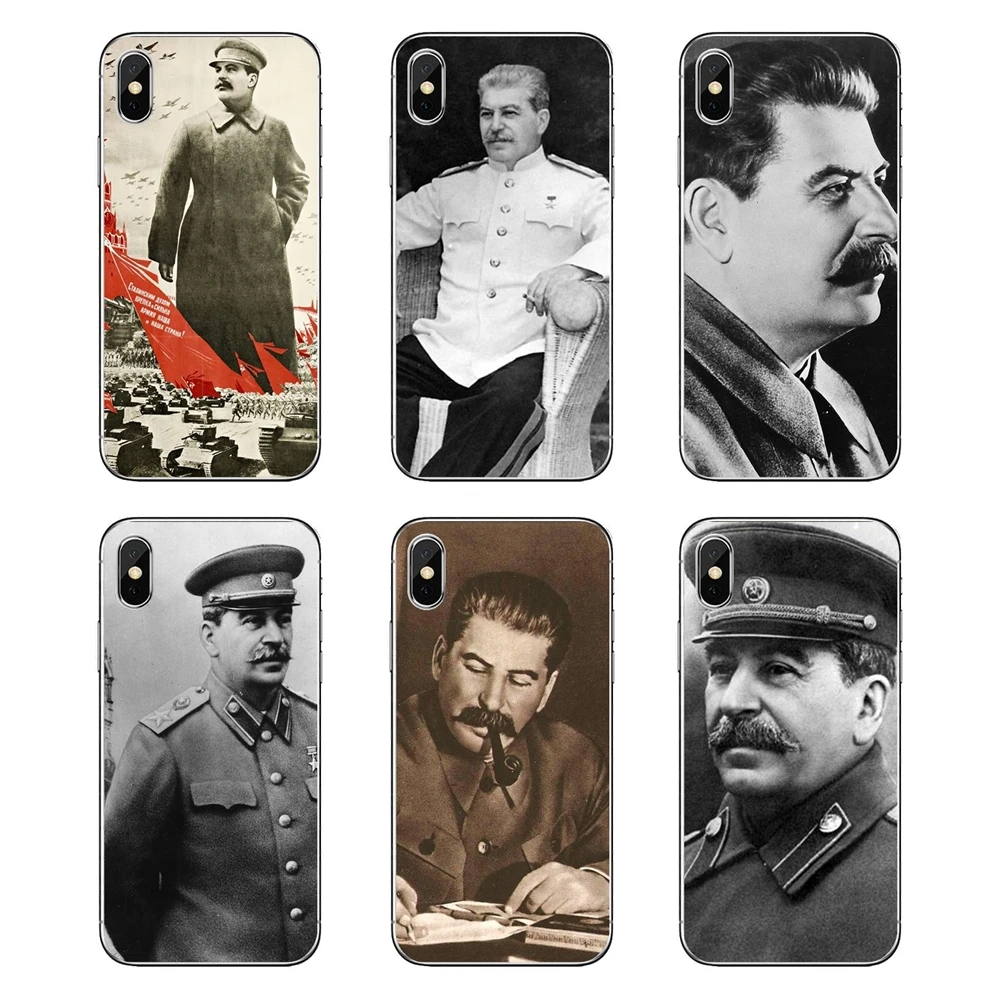 

Vintage Russian Stalin Ussr Poster Soft Transparent Shell Covers For Motorola Moto X4 E4 E5 G5 G5S G6 Z Z3 G3 C Play Plus
