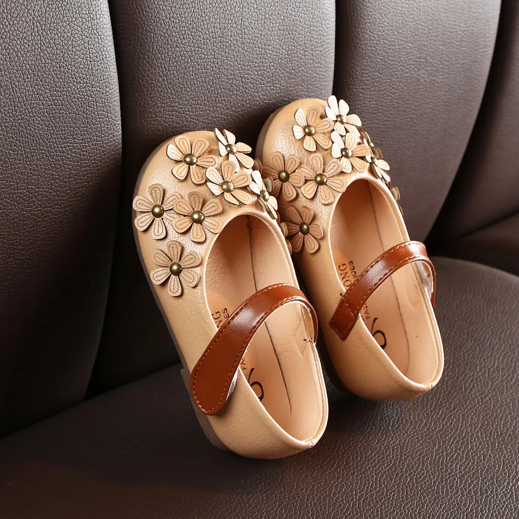 Г. Летние детские сандалии в богемном стиле с цветочным узором для девочек; туфли на низком каблуке для принцесс; детская обувь;# G20