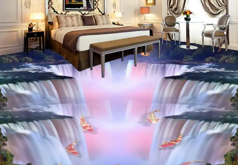 3d papier peint de l'eau promotion achetez des 3d papier peint ... Peinture et papier peint pour chambre