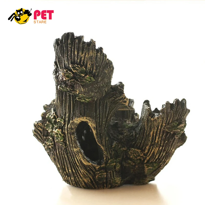 Aquarium Plants Driftwood Artificial Decaying Trunk Aquarium Ornament