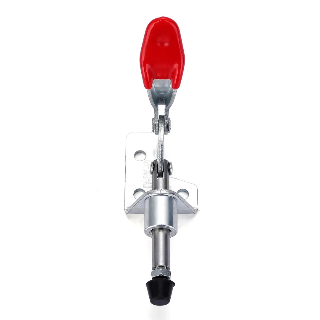 1pcs GH-301A Vertical Type Toggle Clamp Hand Tool Holding Capacity 45kg Bar Red Handgrip Push Pull Toggle Fixture Clamp
