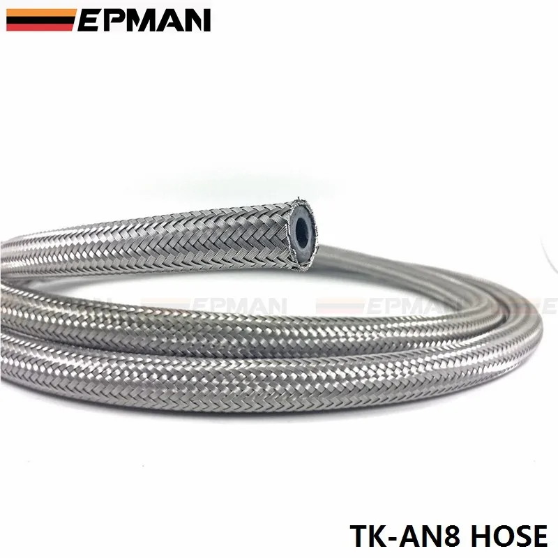 8(ID: 11,12 мм OD: 16,28 мм) Нержавеющая сталь плетеный Топливопровод шланг для природного газа каждый 1 м 3.3FT TK-AN8 шланг