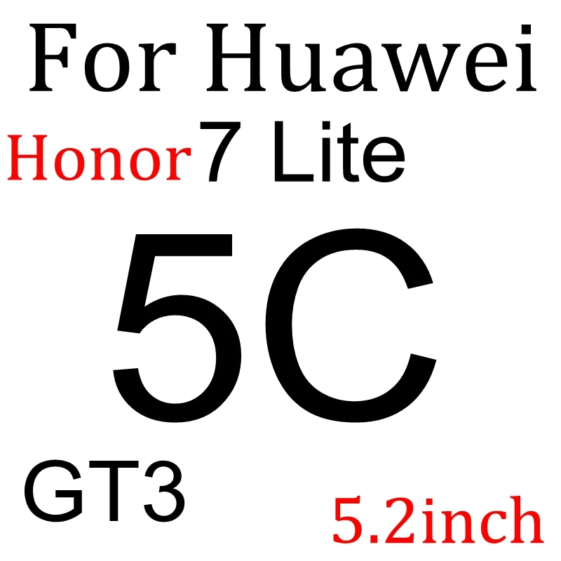 С уровнем твердости 9H закаленное Стекло для Huawe P8 P9 P7 Lite Honor 8 5A LYO-L21 Y6 II Y5 II Y3 II GR5 GR3 GT3 5X X5 5C 4C Экран защитная пленка - Цвет: 5C