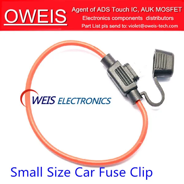Free shipping! 20pcs Small Size Car Fuse Clip with Wire Fuse Holder