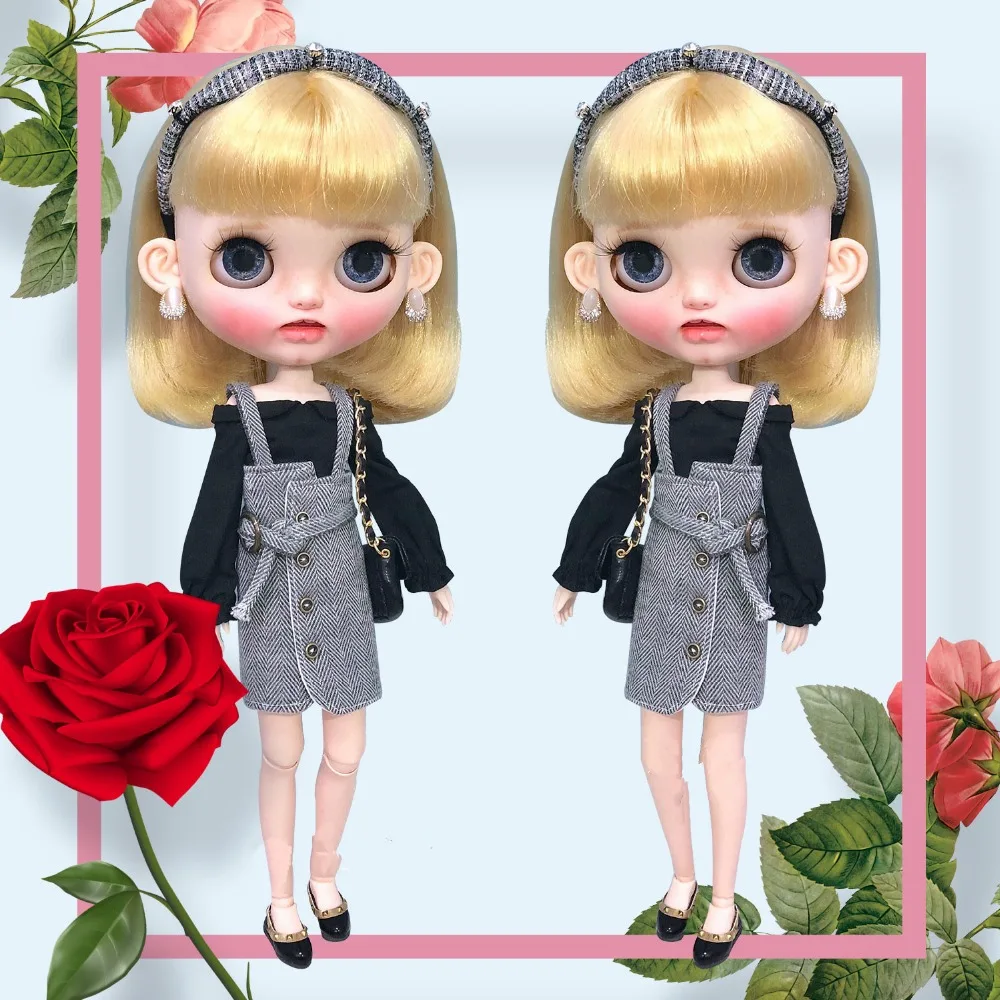 

1/6 blyth doll clothes Doll Accessories Fashion Tops + Skirts for 1/6 blyth ob24 azone licca clothing 30cm doll accessories