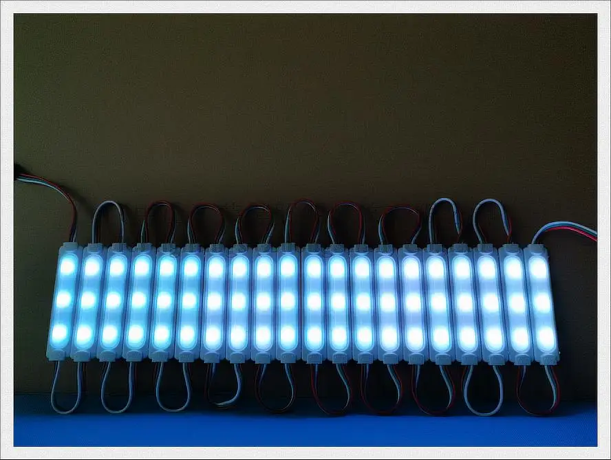 ABS светодиодный модуль ввода свет SMD 5050 Светодиодный модуль DC12V SMD5050 3 светодиодный 0,72 W 60lm WS2811 86 мм* 18 мм* 7 мм CE ROHS